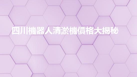 四川機器人清淤機價格大揭秘！想知道這項高科技設(shè)備的售價是多少嗎？快來了解一下，讓你對清淤工作有全新認識！